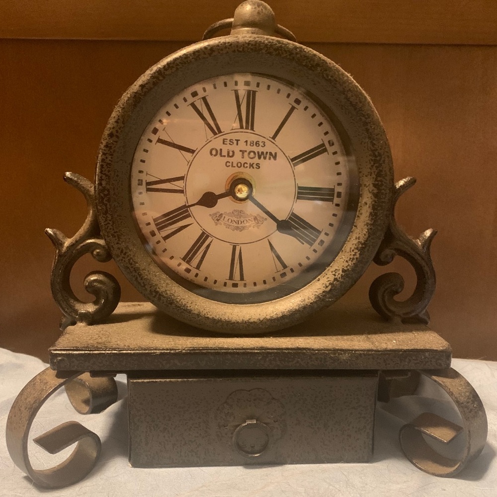 Roman numeral old towny clock